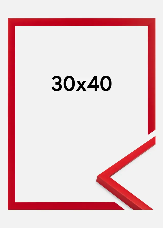 Jämtlands Ramfabrik Rahmen Kent Acrylglas Rot 30x40 cm