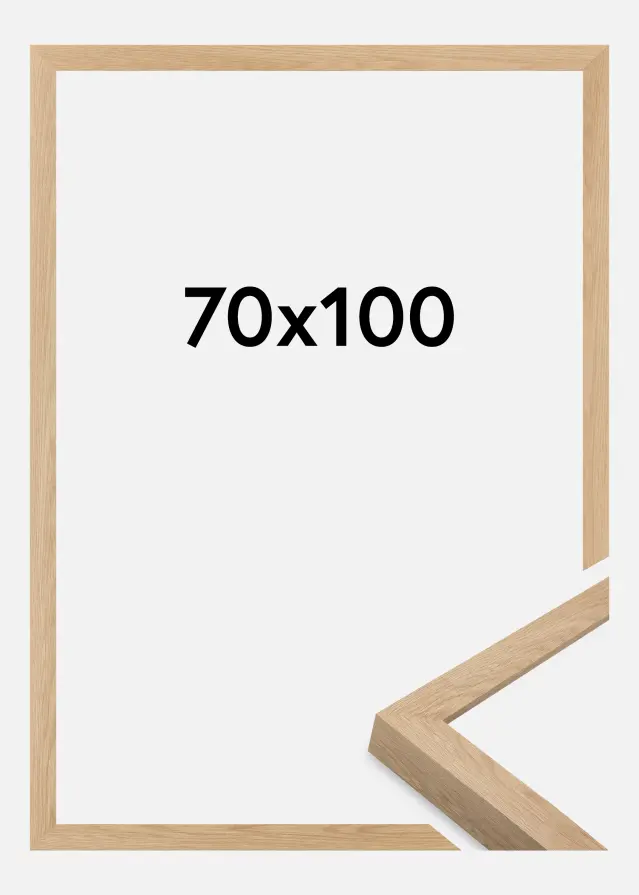 Jämtlands Ramfabrik Rahmen Wells Acrylglas Eiche 70x100 cm