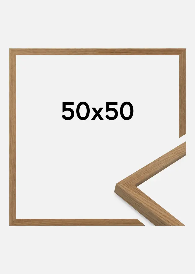 Jämtlands Ramfabrik Rahmen Salisbury Acrylglas Eiche 50x50 cm