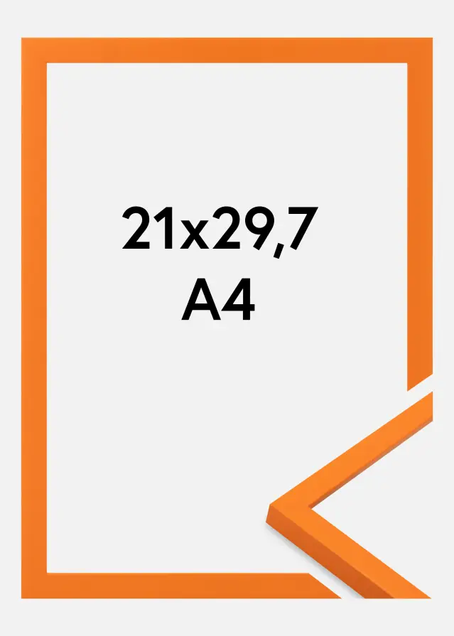 Jämtlands Ramfabrik Rahmen Kent Acrylglas Orange 21x29,7 cm (A4)