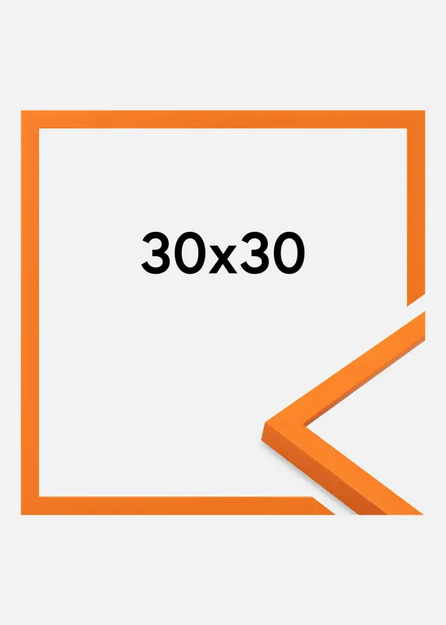 Jämtlands Ramfabrik Rahmen Kent Acrylglas Orange 30x30 cm