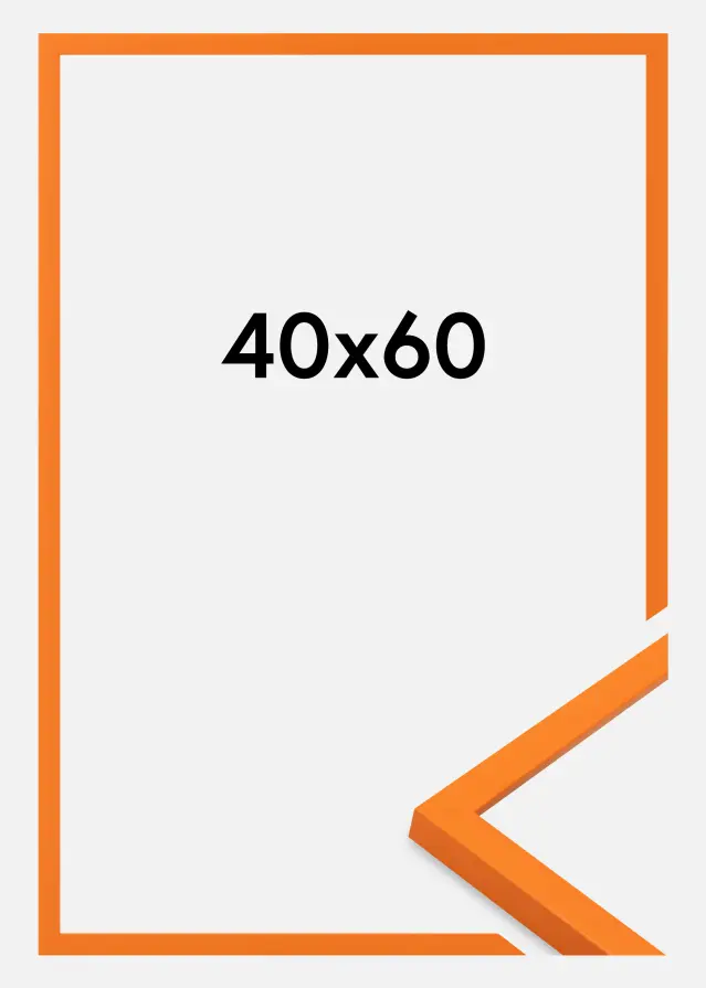 Jämtlands Ramfabrik Rahmen Kent Acrylglas Orange 40x60 cm