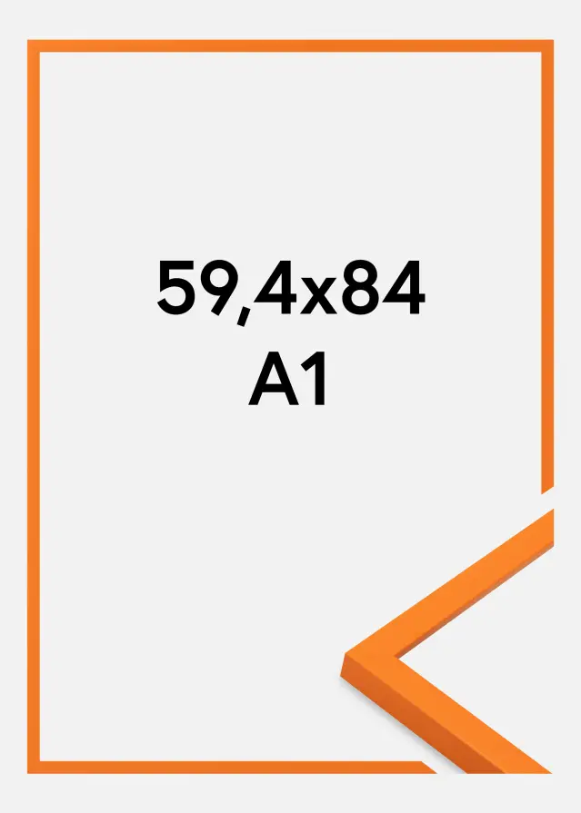Jämtlands Ramfabrik Rahmen Kent Acrylglas Orange 59,4x84,1 cm (A1)