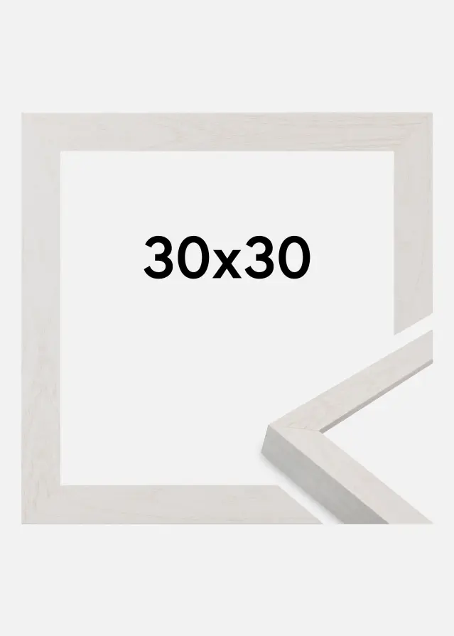 Jämtlands Ramfabrik Rahmen Wells Acrylglas Weiß 30x30 cm