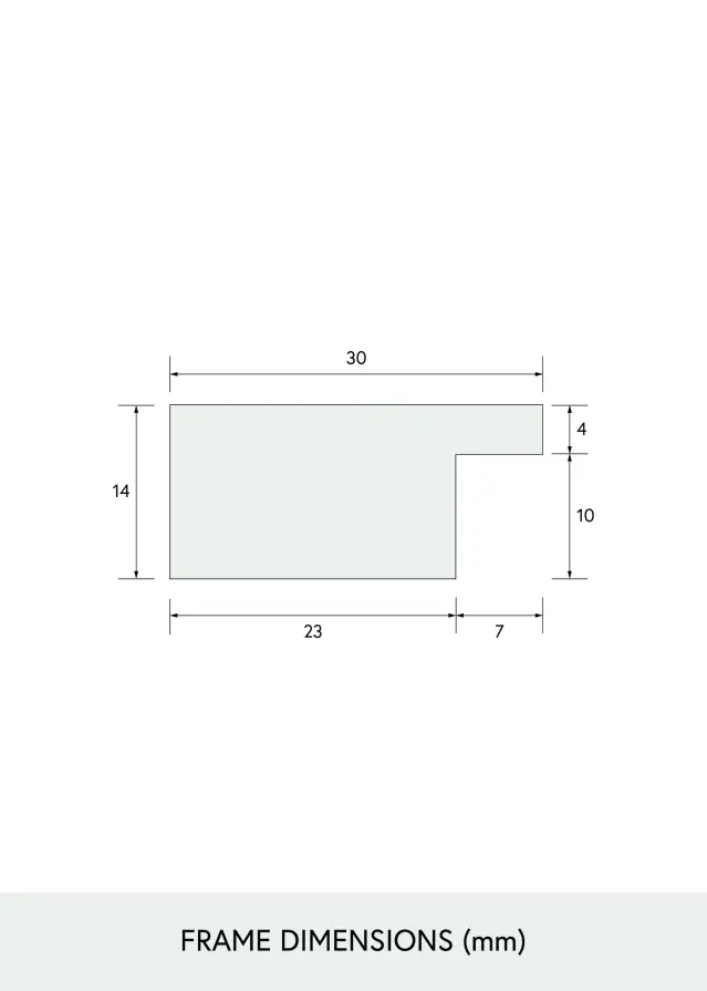 BGA BGA Select Wide Acrylglas Schwarz 29,7x42 cm (A3)