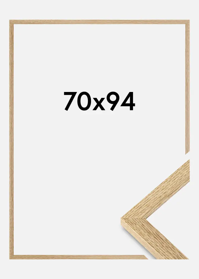 Jämtlands Ramfabrik Rahmen Selection Acrylglas Eiche 70x94 cm