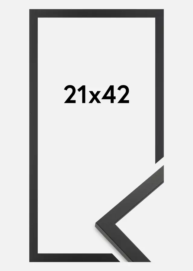 Jämtlands Ramfabrik Rahmen Trendy Acrylglas Schwarz 21x42 cm