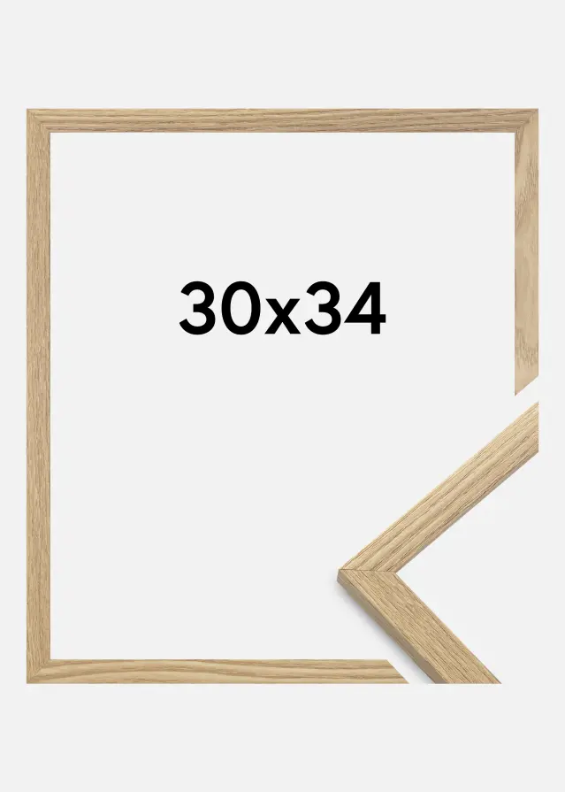 Jämtlands Ramfabrik Rahmen Trendy Acrylglas Eiche 30x34 cm