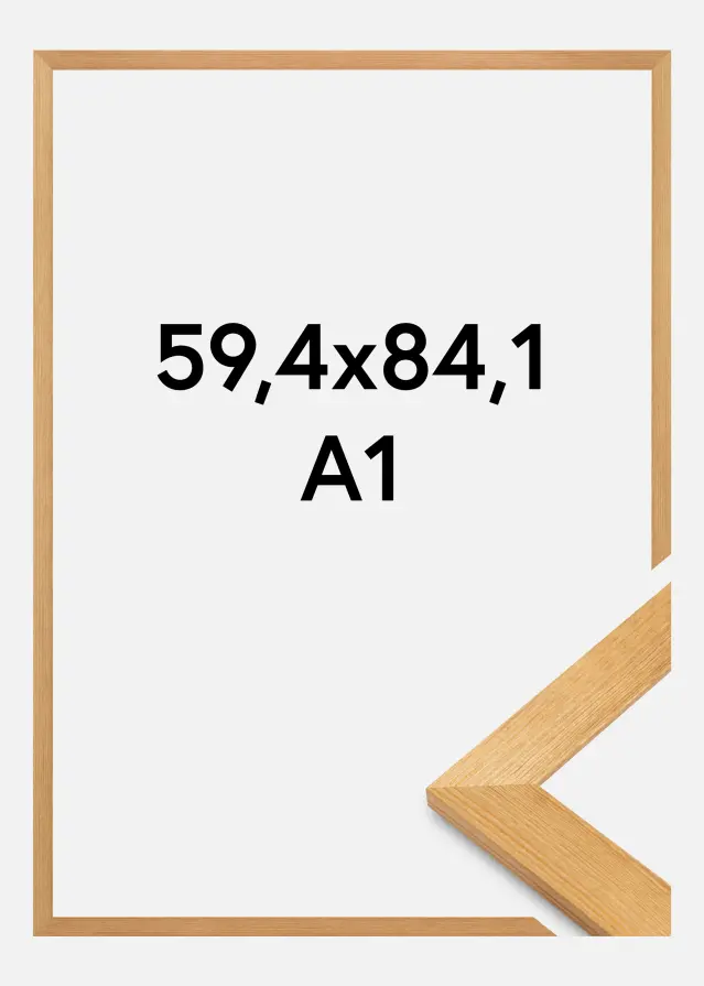 Jämtlands Ramfabrik Rahmen Sandra Acrylglas Massiveiche 59,4x84,1 cm (A1)