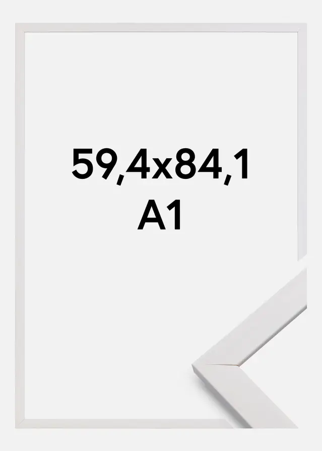 Estancia Rahmen Stilren Weiß 59,4x84,1 cm (A1)