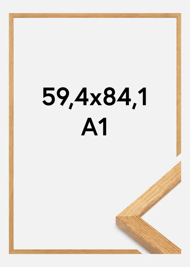 Jämtlands Ramfabrik Rahmen Tulipa Acrylglas Eiche 59,4x84,1 cm (A1)