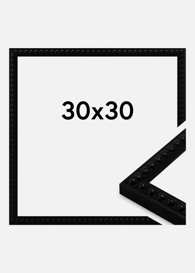 Jämtlands Ramfabrik Rahmen Perla Acrylglas Schwarz 30x30 cm