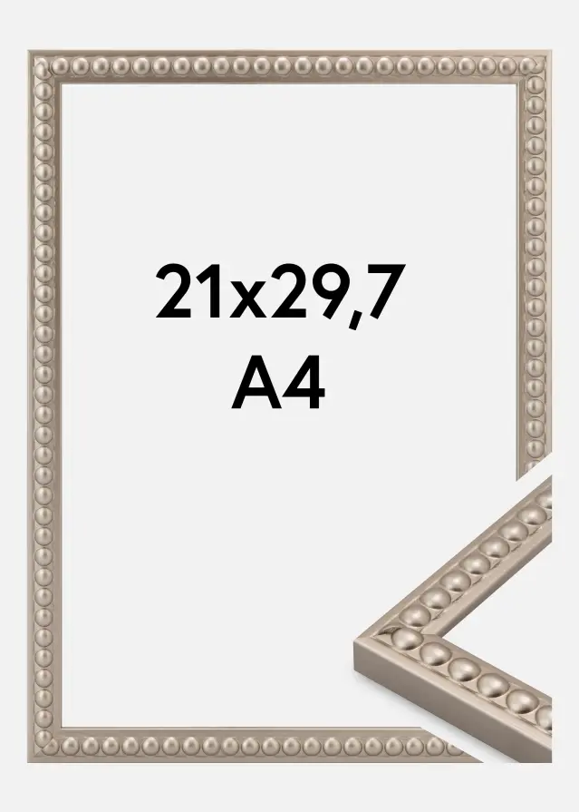 Jämtlands Ramfabrik Rahmen Perla Acrylglas Champagner 21x29,7 cm (A4)