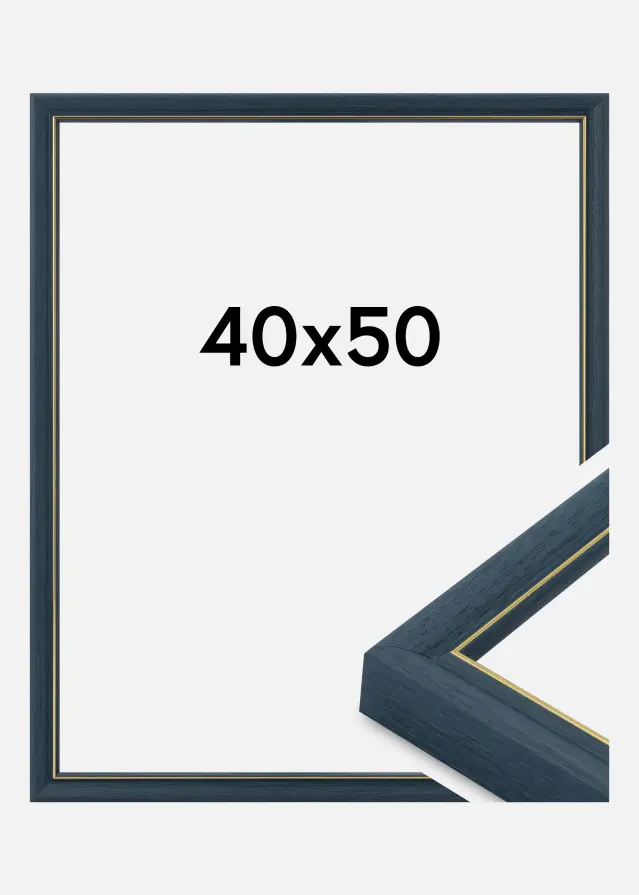 Jämtlands Ramfabrik Rahmen Canterbury Acrylglas Blau 40x50 cm