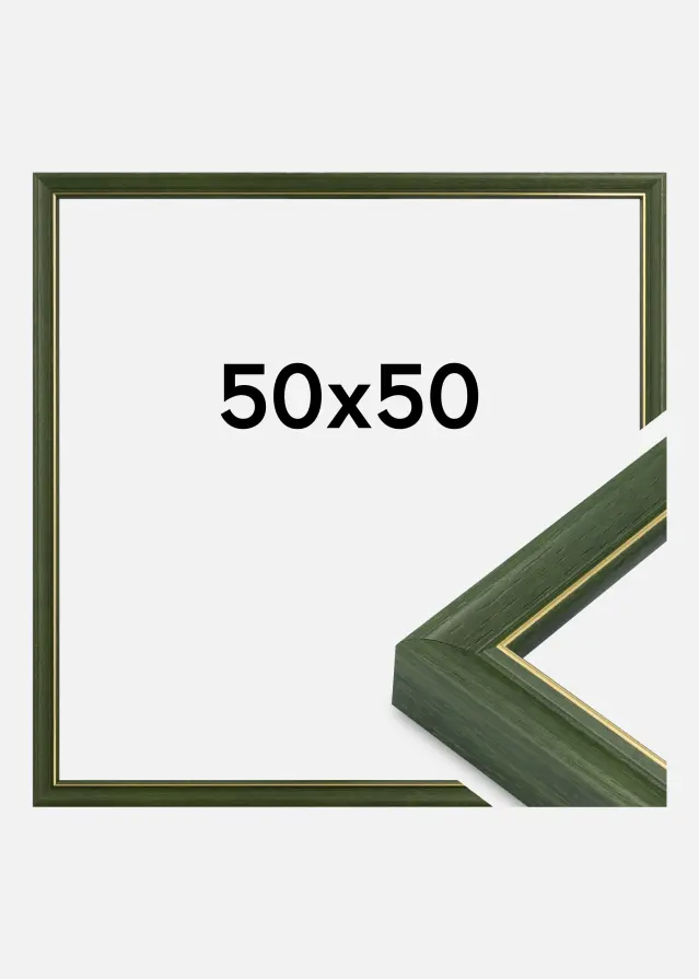 Jämtlands Ramfabrik Rahmen Canterbury Acrylglas Grün 50x50 cm