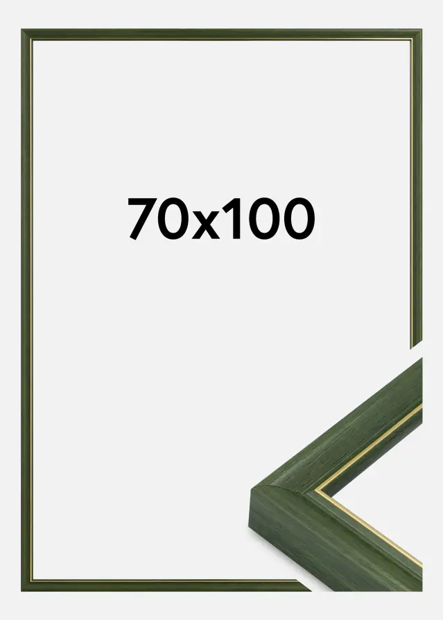 Jämtlands Ramfabrik Rahmen Canterbury Acrylglas Grün 70x100 cm