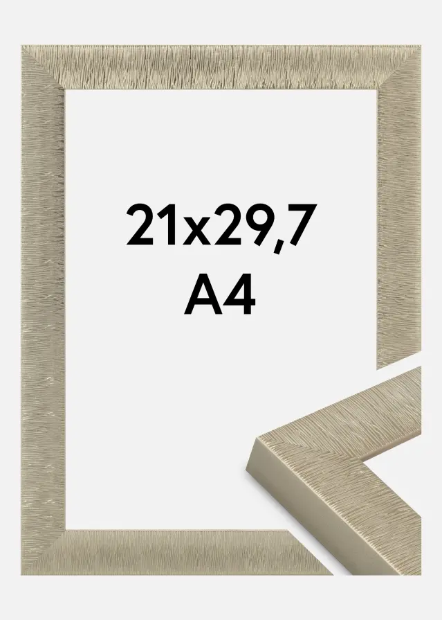 Jämtlands Ramfabrik Rahmen Sahara Acrylglas Champagner 21x29,7 cm (A4)