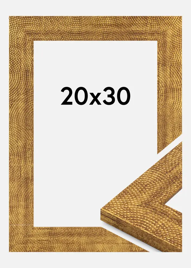 Jämtlands Ramfabrik Rahmen Linea Acrylglas Gold 20x30 cm