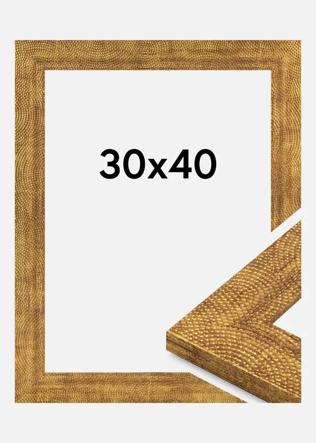 Jämtlands Ramfabrik Rahmen Linea Acrylglas Gold 30x40 cm