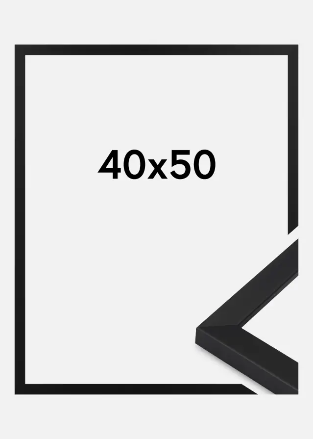 Jämtlands Ramfabrik Rahmen Oban Acrylglas Schwarz 40x50 cm
