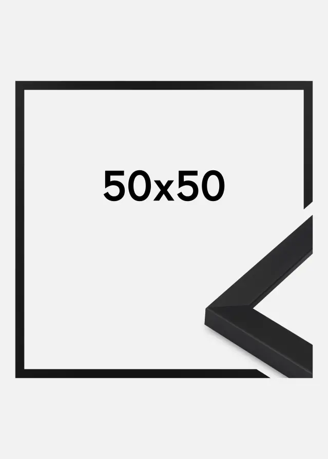 Jämtlands Ramfabrik Rahmen Oban Acrylglas Schwarz 50x50 cm