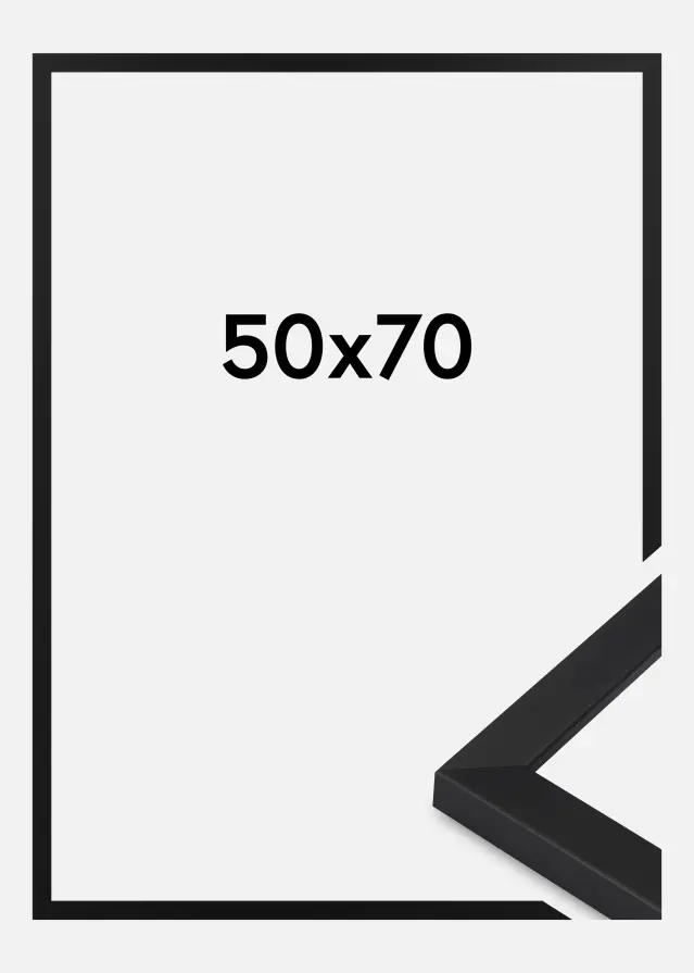 Jämtlands Ramfabrik Rahmen Oban Acrylglas Schwarz 50x70 cm