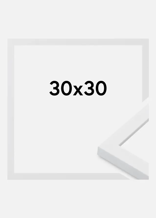 Jämtlands Ramfabrik Rahmen Oban Acrylglas Weiß 30x30 cm