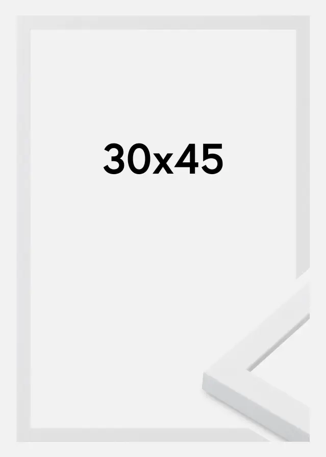 Jämtlands Ramfabrik Rahmen Oban Acrylglas Weiß 30x45 cm