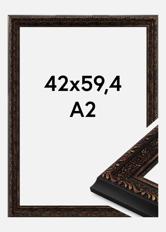 Jämtlands Ramfabrik Rahmen Imperial Acrylglas Gold 42x59,4 cm (A2)