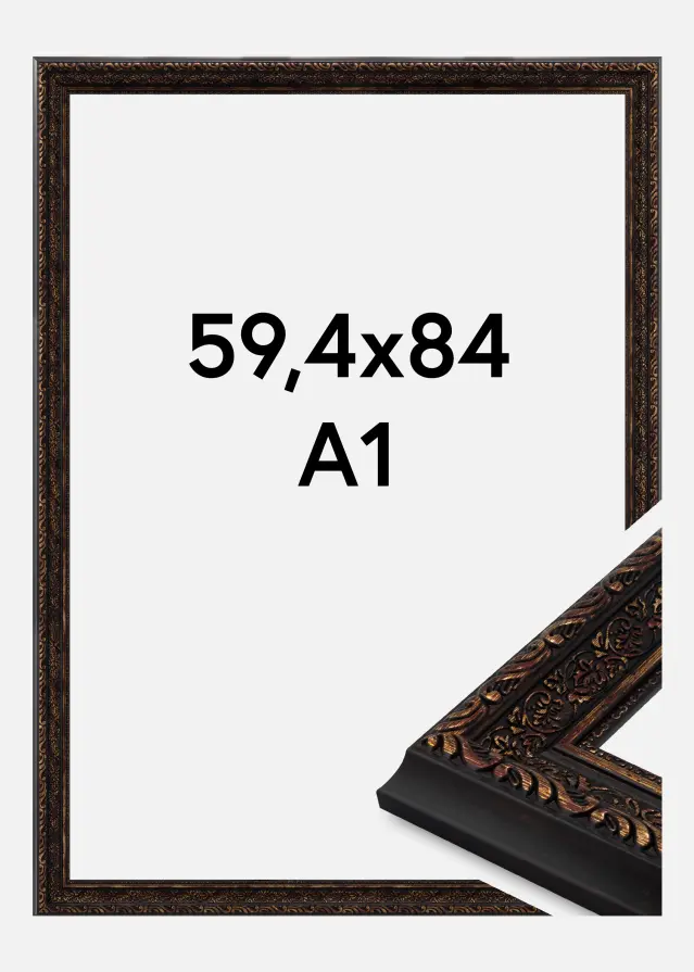 Jämtlands Ramfabrik Rahmen Imperial Acrylglas Gold 59,4x84 cm (A1)