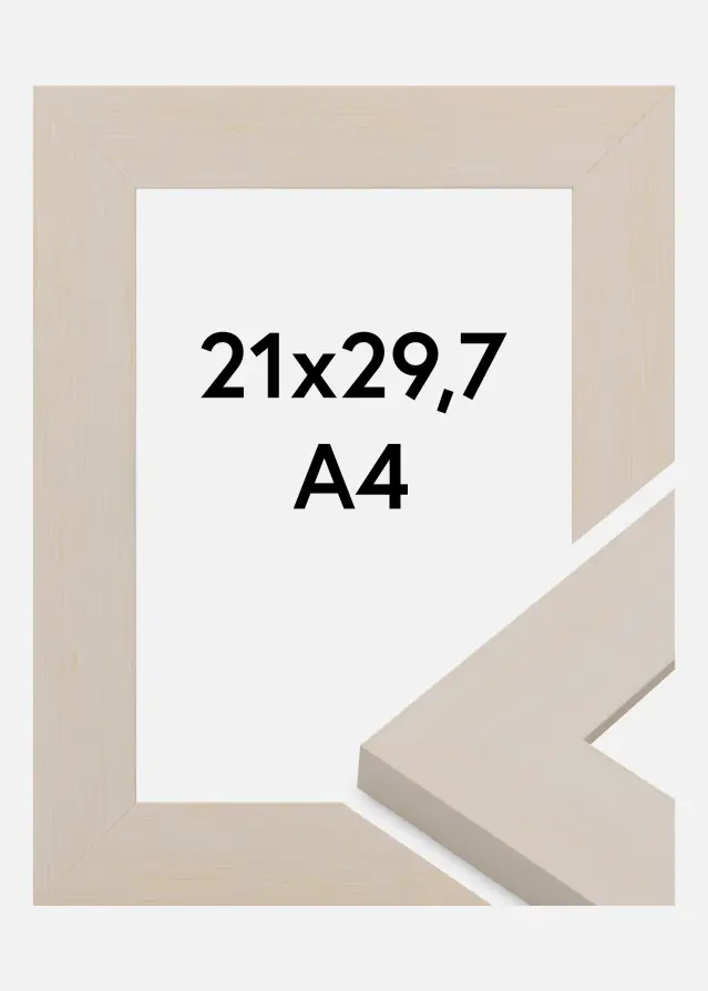 Jämtlands Ramfabrik Rahmen Pembrokeshire Acrylglas Weiß 21x29,7 cm (A4)