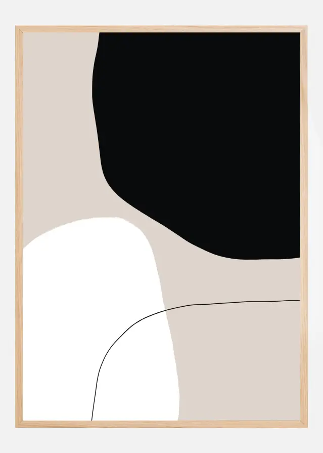 Bildverkstad Monochrome Shapes Poster