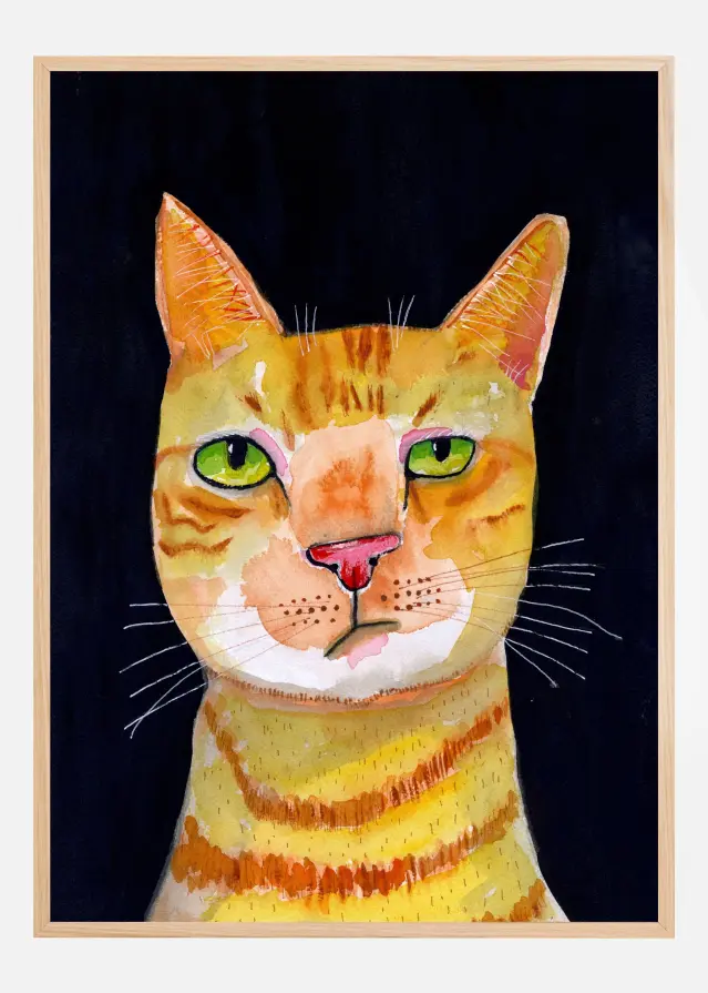 Bildverkstad Ginger Cat Poster