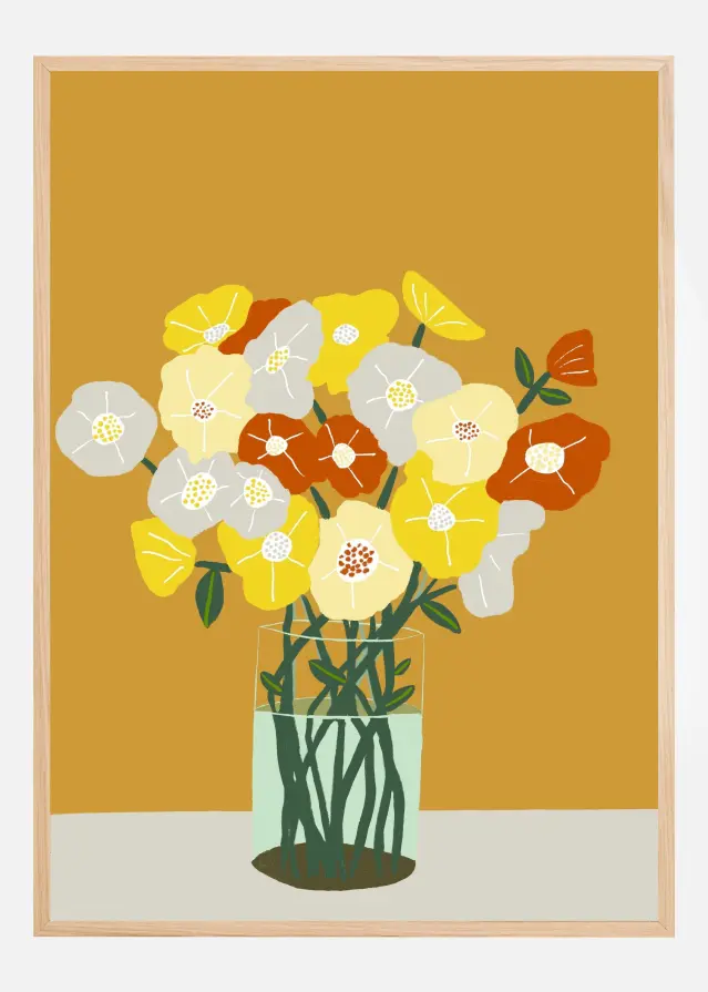 Bildverkstad Vase of Flowers Poster