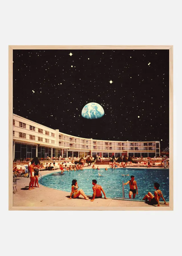 Bildverkstad Lunar Pool Poster