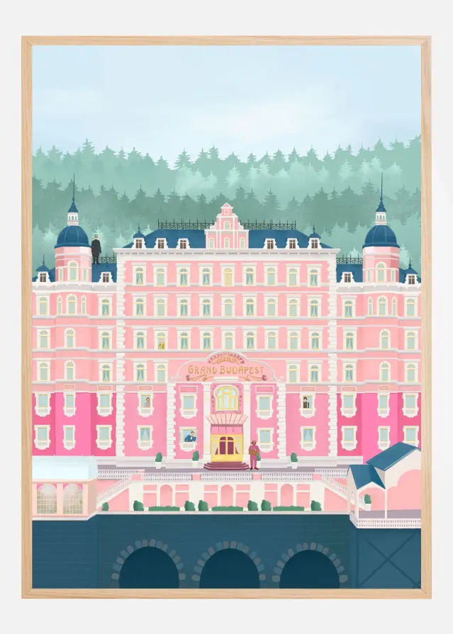 Bildverkstad The Grand Budapest Hotel Poster