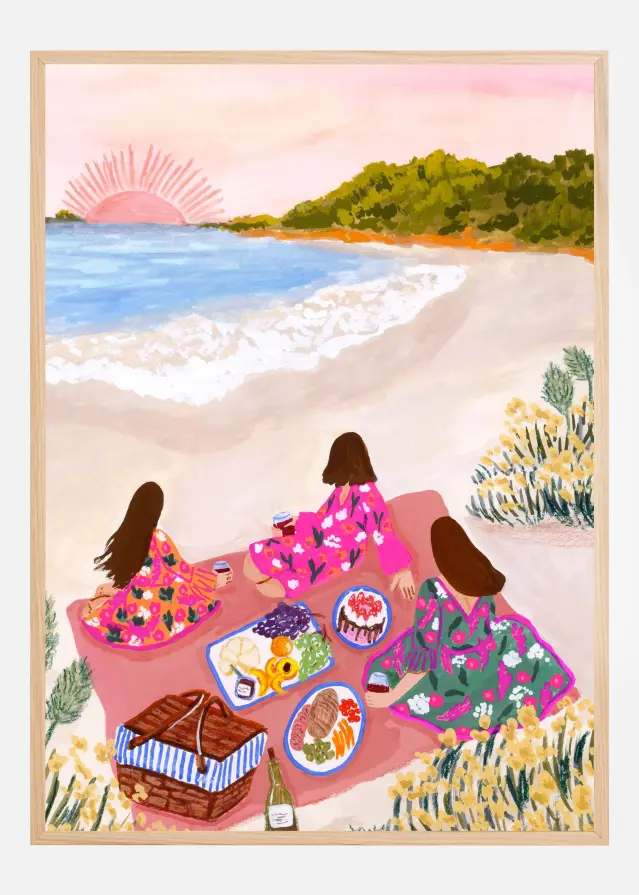 Bildverkstad Beach Picnic Poster