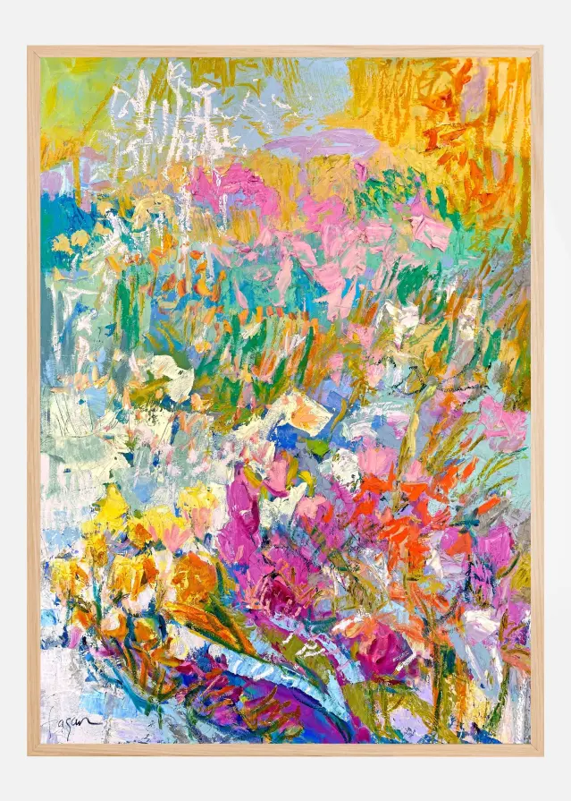 Bildverkstad Vibrant Garden Dream Poster