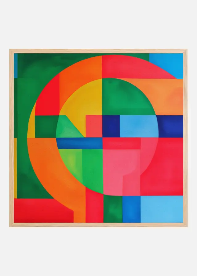 Bildverkstad Colorful Geometry Poster