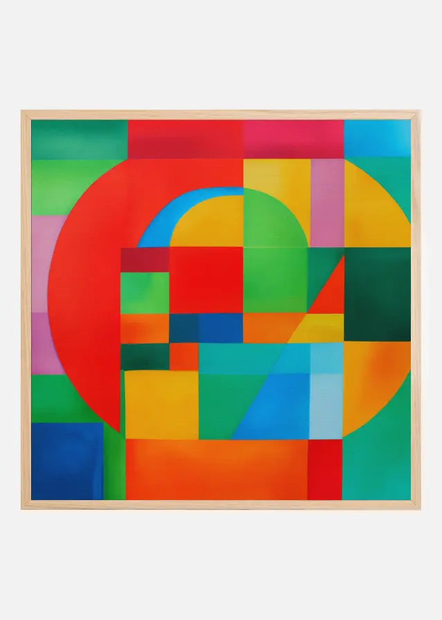 Bildverkstad Vivid Geometric Dance Poster