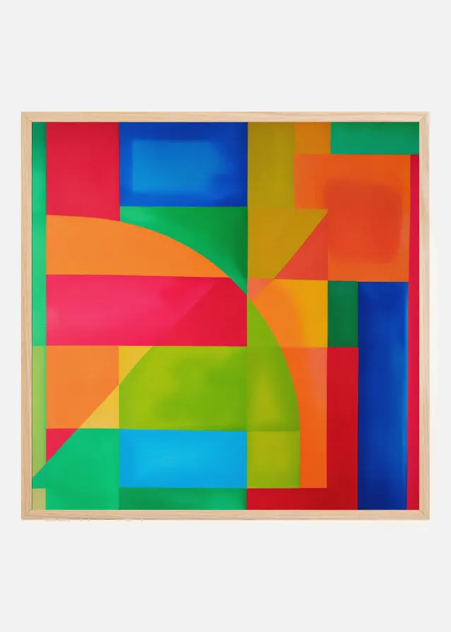 Bildverkstad Vivid Geometry Poster