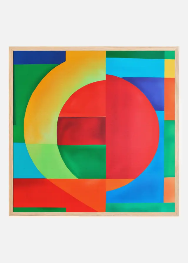 Bildverkstad Vibrant Geometry Poster