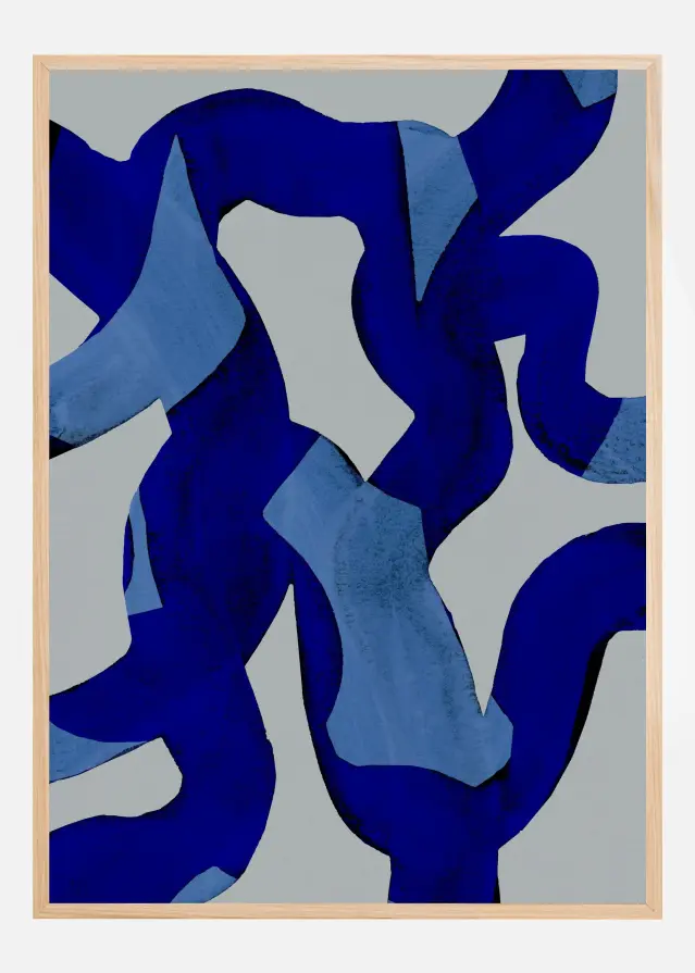 Bildverkstad Abstract Brush Strokes II Poster