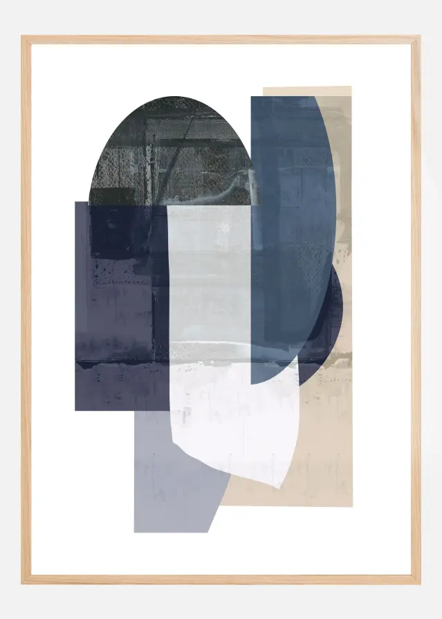 Bildverkstad Navy Shapes No1 Poster