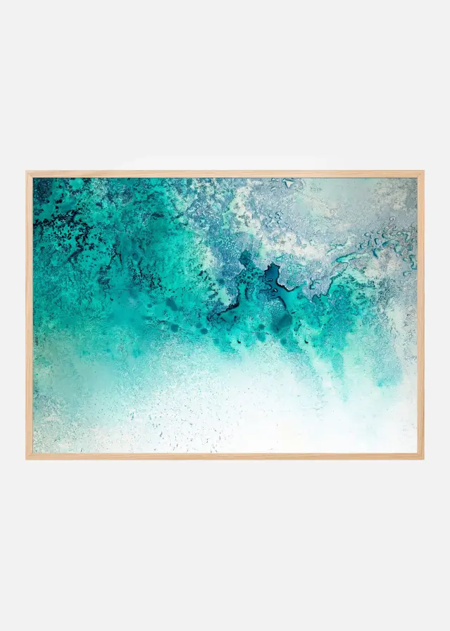 Bildverkstad Turquoise Whispering Poster