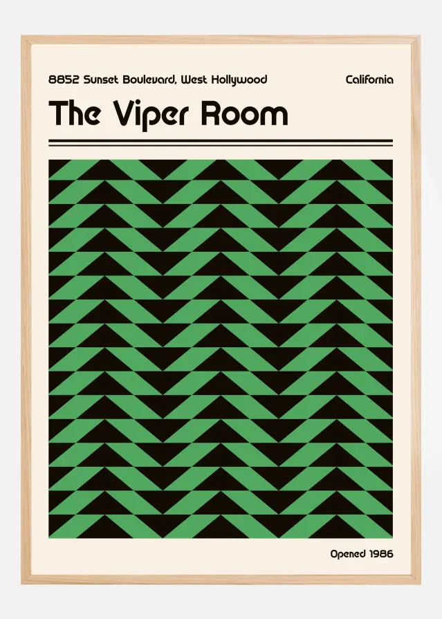Bildverkstad Viper Room Retro Poster
