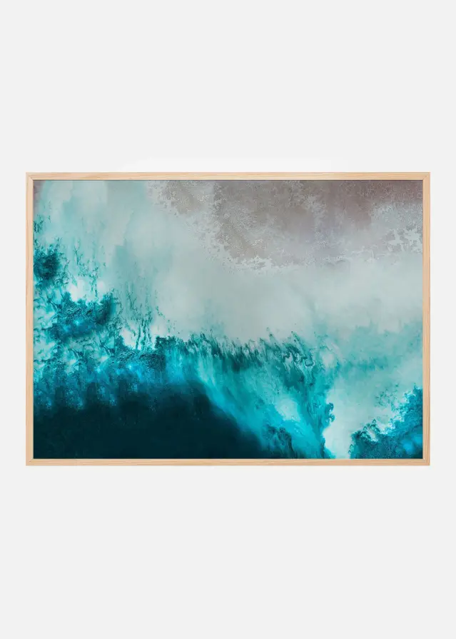 Bildverkstad Teal Beach Poster