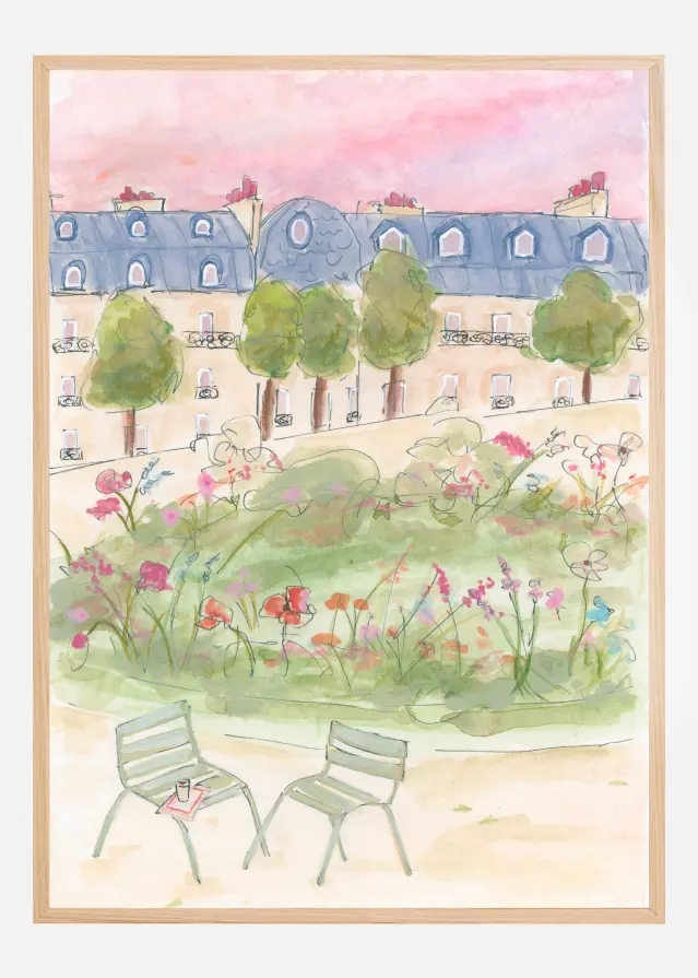 Bildverkstad Parisian Garden Poster