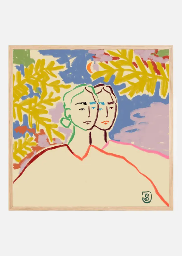 Bildverkstad Gemeni Zodiac Poster