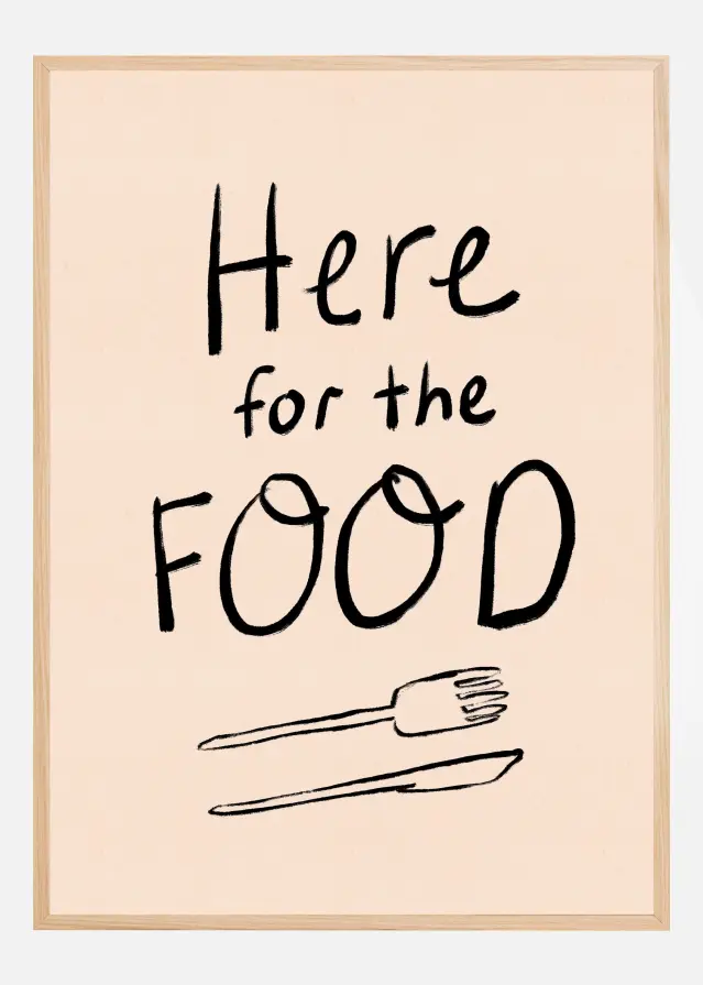 Bildverkstad Here for the Food Typography Poster